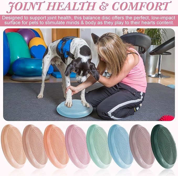 Libima 8 Pcs Wiggle Seat for Sensory Kids Flexible Wobble Cushion Non Slip Balance Disc for Adults Core Strength Physical Exercise Improve Posture School Home Office