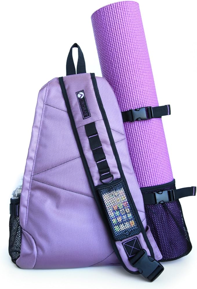 AURORAE Yoga Mat/Gym/Picklleball Cross-body Travel Sling Back Pack. Mat sold separately.