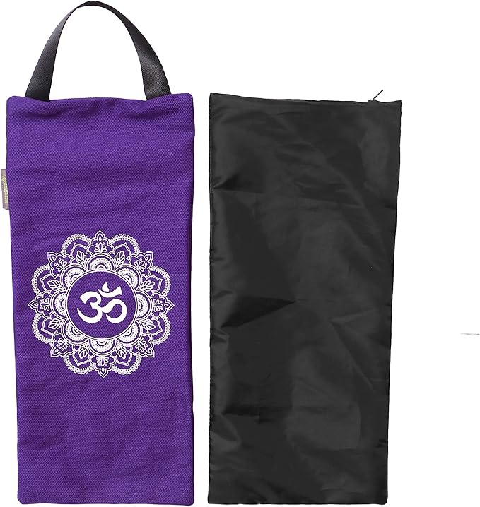 Yoga Sand Bag - Cotton Unfilled for Yoga Weights and Resistance Training, Size- 7.5" X 17"