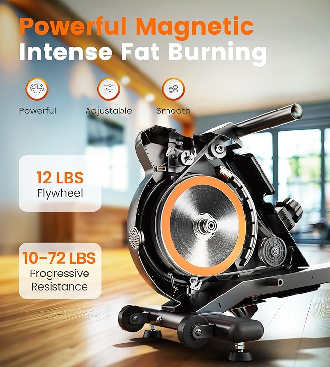 YOSUDA Magnetic/Water Rowing Machine for Home - Rower Machine Use with Bluetooth, App Supported, Rowing Machine for Beginners to Athletes, Comfortable Seat Cushion