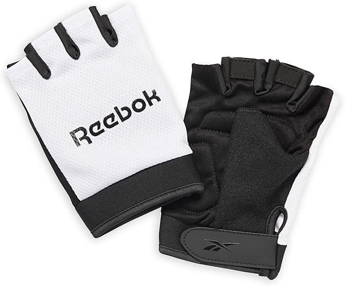 Reebok Classic Fingerless Gloves Lightweight Fitness & Weight Lifting Gloves for Training
