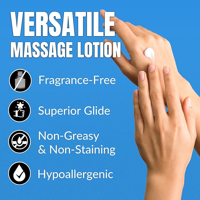 HawkGrips 8oz Therapeutic Massage Lotion for Massage Therapy, Unscented, Professional, Scraper Tool Massage Lotion, Deep Tissue, Cupping Therapy, Non-Greasy, Non-Staining, Shea Butter, Pack of 24