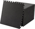 OLIXIS Interlocking Foam Floor Tiles, 1/2 Inch Thick Non-Slip Gym Flooring Mats for Home Gym, Garage Floor Mats Protective Workout Room Tiles for Weight Lifting & Cardio, 36 Pcs