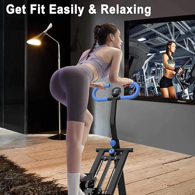 Stair Stepper for Home-Upgrade Vertical Climber Workout Machine for Full-Body Exercise Climber Fitness Equipment with Stable Frame Adjustable Handlebar
