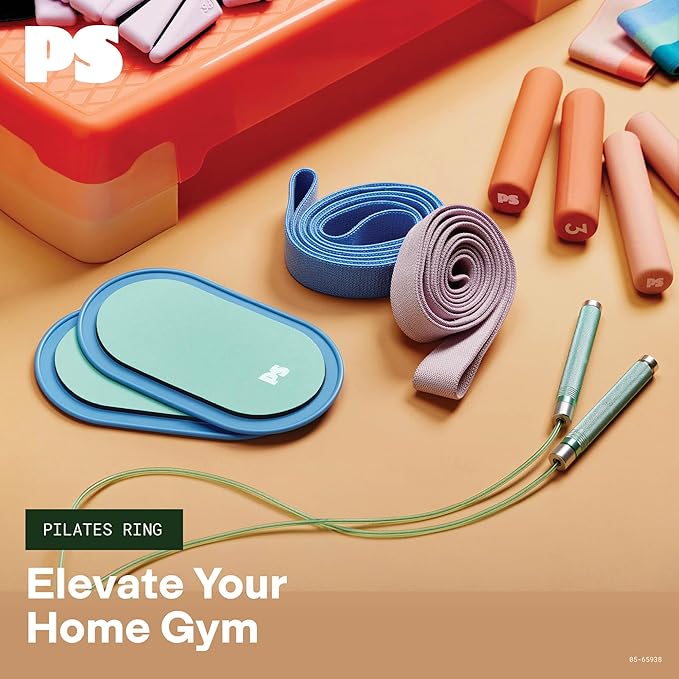 POPSUGAR Pilates Ring (15" Rose Pink/Berry, 1 lb), Dual-Grip Magic Circle Fitness Ring for Added Resistance, Tone, Sculpt & Strengthen Muscles, Pilates Ring Circle for Stretching & Home Gym Exercise