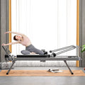 Pilates Reformer Workout Machine for Home Gym，Foldable Home, Yoga Studio，Suitable for Advanced and Beginners Users, Up to 330.5 lbs Weight Capacity