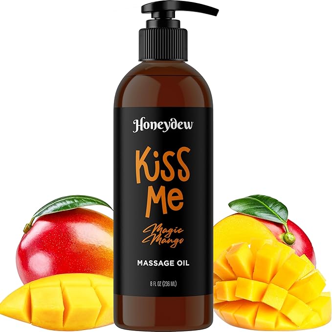 Sweet and Sensual Massage Oils for Couples - Mango and Lavender Romantic Full Body Massage Oils with Sweet Almond Oil for Easy Gliding Special Moments - Therapeutic Grade Scented Body Oils