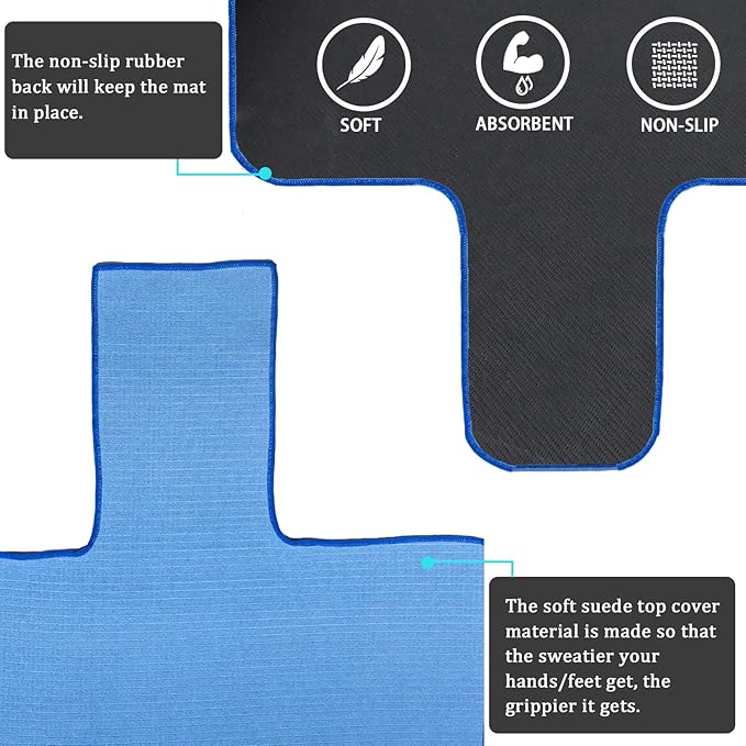 Non-Slip Pilates Reformer Mat Towel for Pilates Reformer Machine Equiment Extra Thick 2mm, 30.5 * 23inch