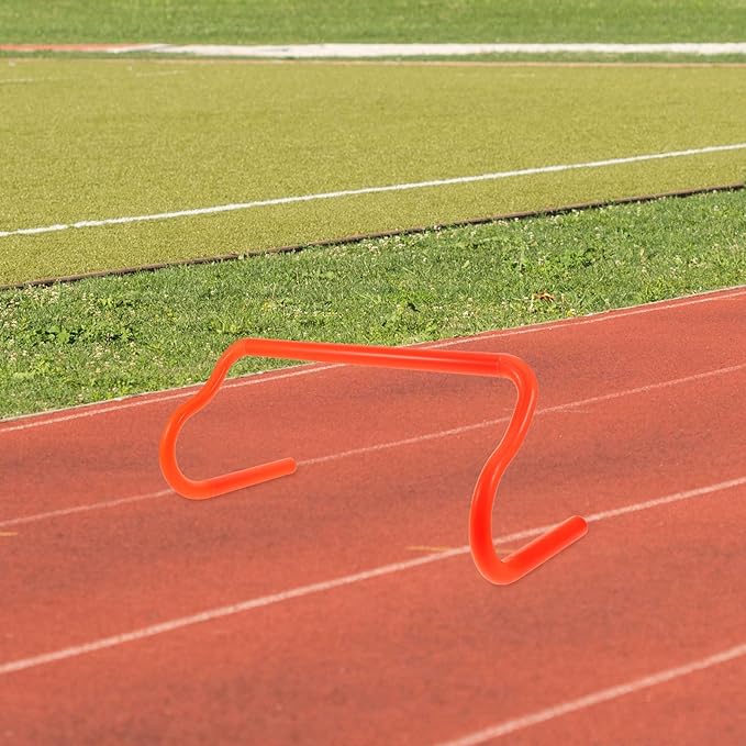 Kichvoe Football Training Hurdle Adjustable Detachable Speed Hurdles Orange Portable Strength Training Rack for Outdoor Agility Workouts
