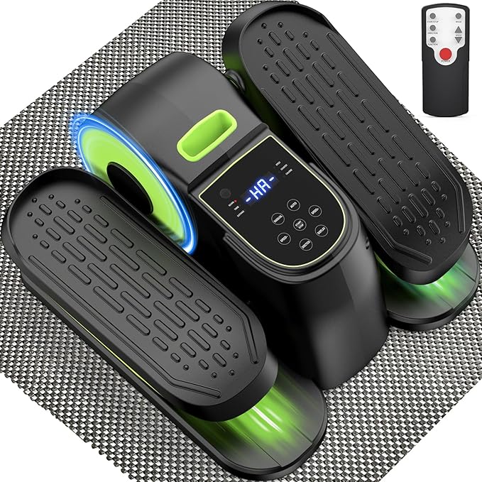 VIVURN® 028 Under Desk Elliptical 12 Speed 5 Modes Motorized Leg Exerciser While Sitting for Seniors As Seen on TV Low Impact Electric Pedal Exerciser with Non-Slip Mat Quiet for Home and Office