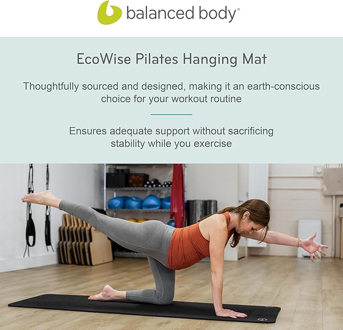 Balanced Body EcoWise Pilates Mat, Yoga and Pilates Equipment for Floor Exercise, Yoga and Pilates Mat for Home Gym or Studio Use