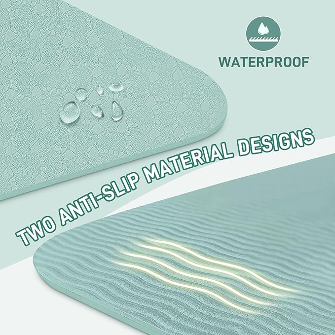 Foldable Yoga Mat for Travel 72"x 32"x 0.32"Inch, 8mm Thick Folding Exercise Mat, Outdoor Non-slip Pilates Mat for Women & Men, Wide Yoga Mat Packable for Workout and Fitness