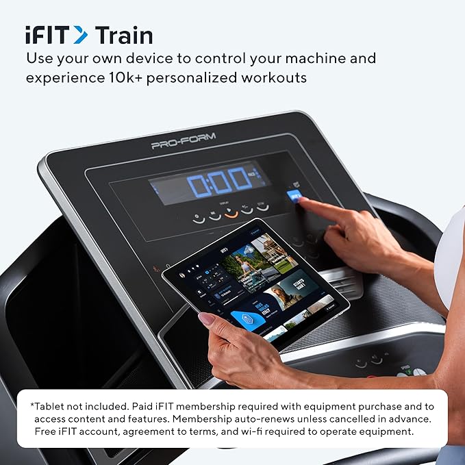 Proform Carbon Treadmills: Treadmills for Walking and Running with Built-in Fan and SpaceSaver Design
