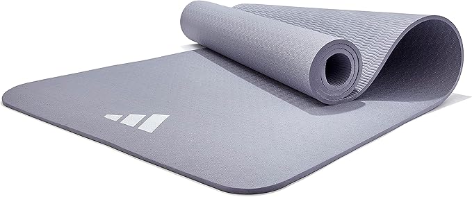 adidas Yoga Mat - Eco Friendly - Non Slip, Durable Textured Surface, 8mm