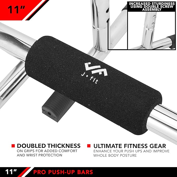 JFIT Tall Push Up Bar Stand