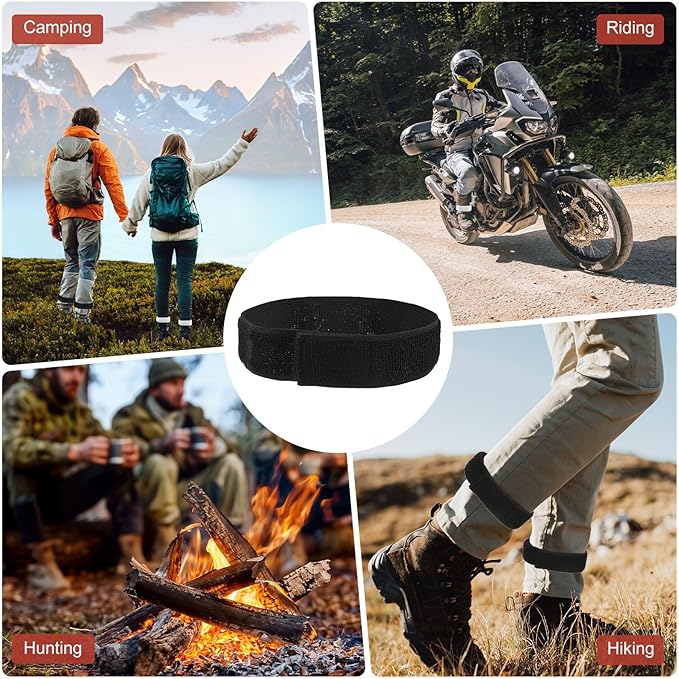 Boot Straps for Cowboy Boots - Cycling Safety Bind Pant Bands Use for Cycling & Jogging, & Camping - Adjustable Elastic Bike Ankle Leg Strap