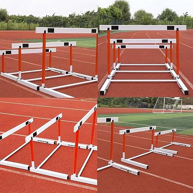 Athletics Hurdles, Height Adjustable Sports Training Hurdle Professional Athlete/Coach Practice Speed Hurdles (75cm)