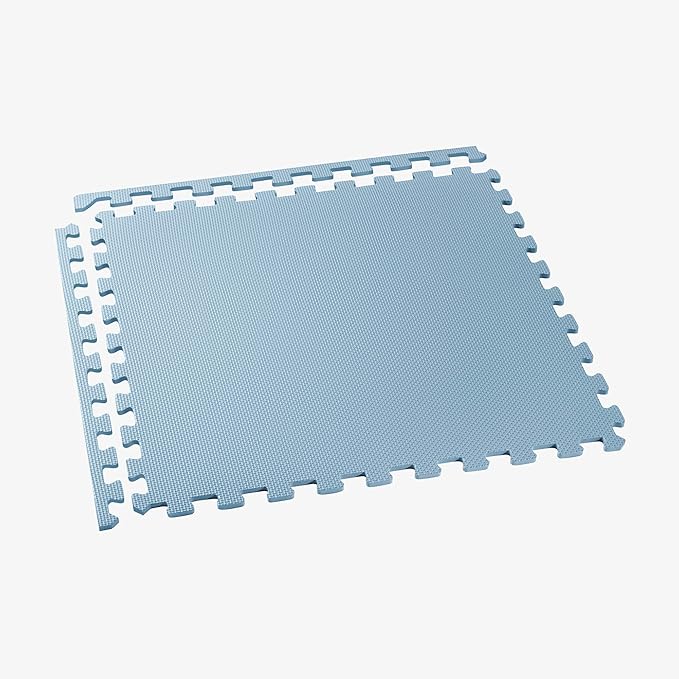 We Sell Mats 3/8" Thick Multipurpose EVA Foam Exercise Floor Mat, Interlocking Tiles, Anti-Fatigue for Home or Gym