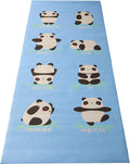 Bean Products Yoga Mat for Exercise - Non Slip Thick Comfortable Workout Floor Mat for Adults and Kids - Eco Friendly Foldable Yoga Mat for Yoga, Pilates, Gym and Stretching