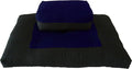 D&D Futon Furniture Zabuton Zafu Set, Yoga, Meditation Seat Cushions, Kneeling, Sitting, Supporting Exercise Pratice Zabuton & Zafu Cushions. (Navy)
