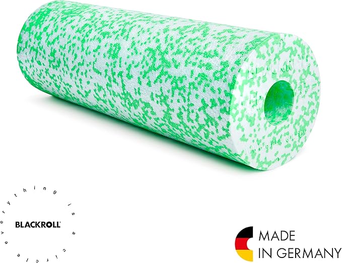 BLACKROLL - MED or MED 45 Foam Roller, Ideal for Myofascial Trigger Point Release and Back Massage, for Yoga, Exercise, Pilates, and Home Gym Workouts and Muscle Recovery, White/Green
