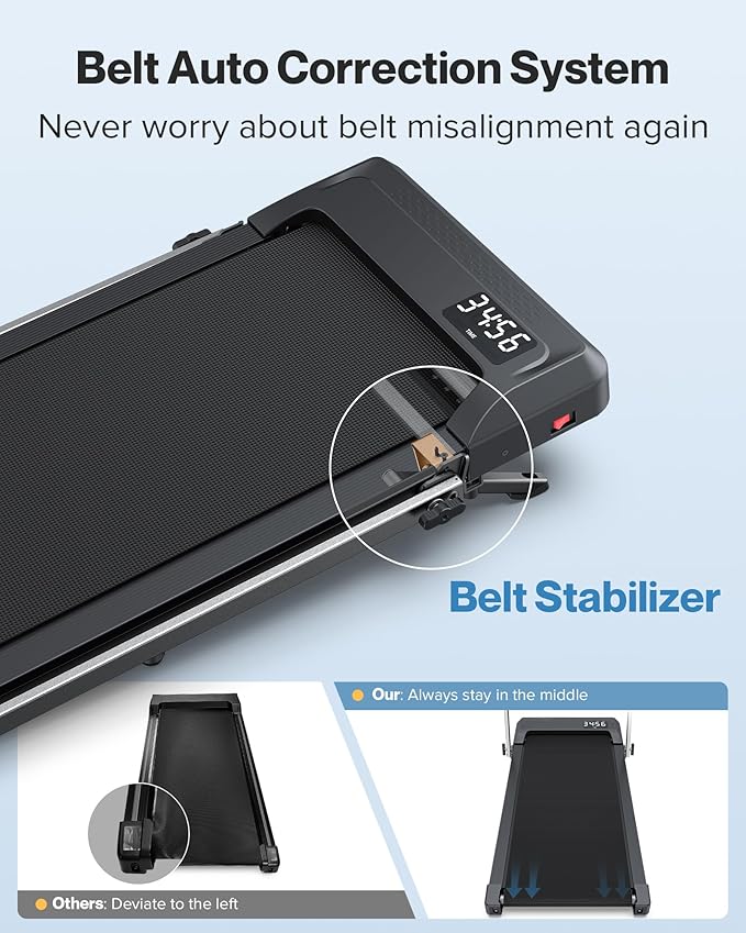 WELLFIT Walking Pad with 10% Incline, Under Desk Treadmill for Home and Office, Folding Portable Walking Pad Treadmill with Handle Bar, APP & Remote Control, 360/320 lbs Capacity