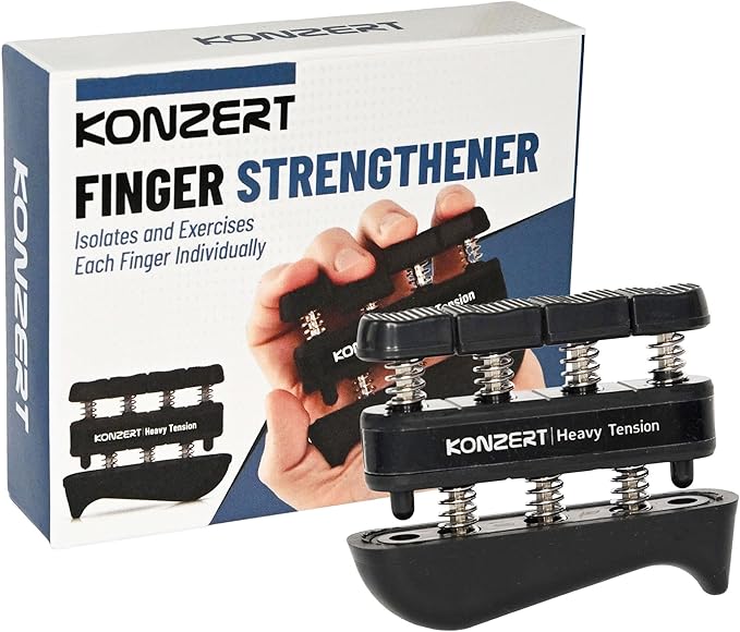 Finger Strengthener - Grip Strength Trainer, Forearm & Hand Gripper Exerciser, Strengthening Grip for Therapy, Guitar Handgrip, Wrist Strengtheners