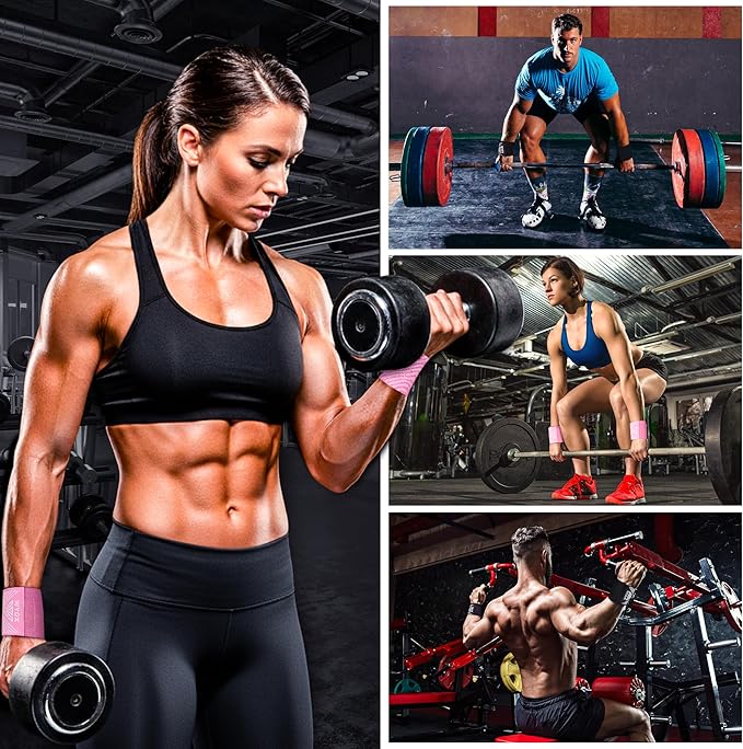 WYOX Wrist Wraps For Weight Lifting With Thumb Loop & power lifting Wrist Straps For Bench Press and Pushups Training Support and Protection Wrist Support for bodybuilding