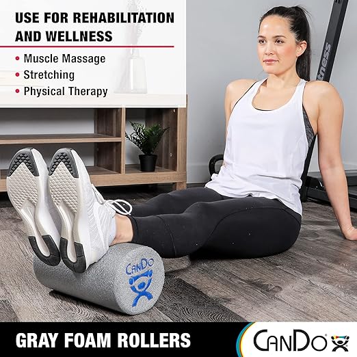 CanDo-30-2500 Plus Foam Roller, 6" X 36", Round