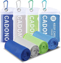 4 Pack Cooling Towel (40"x12"), Soft Breathable Chilly Towel, IceTowel, Microfiber Towels for Yoga, Sport, Running, Workout,Gym, Camping, Fitness, Workout & More Activities(Multicolor)