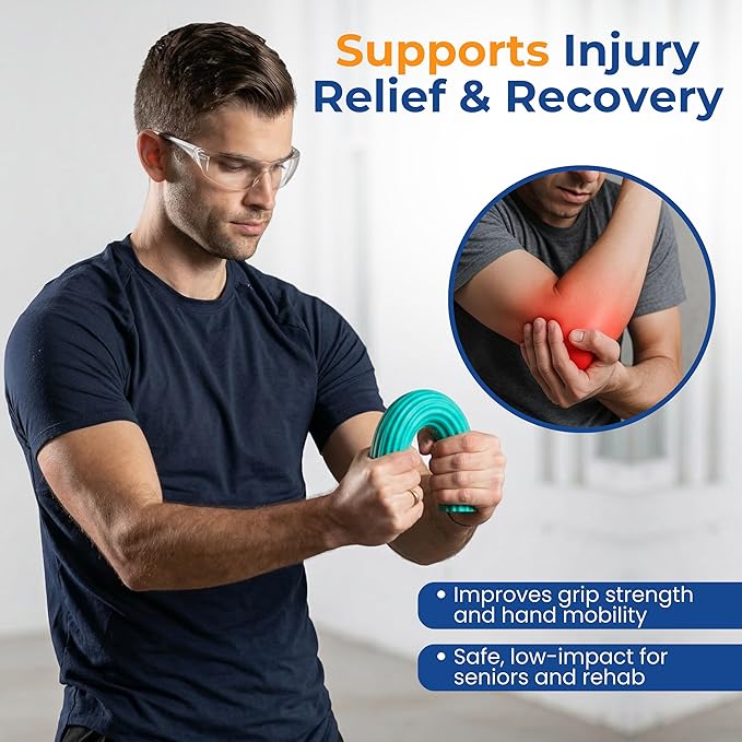 FlintRehab Flex Bars for Physical Therapy (3 Pack), Hand therapy Flex Bar, Resistance Bar for Golfers Elbow & Tendinitis, Tennis Elbow Exercise Devices, 3 Variable Twist Bar to Improve Grip Strength