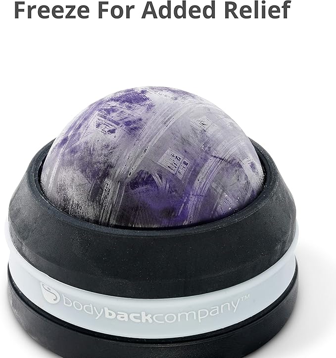 Body Back Manual Massage Roller Ball | Deep Tissue Roller & Lacrosse Ball - Hand Held Massager for Sore Muscles & Joint Pain | 360 Degree Mobility Therapy Ball | Ideal for Athletes & Fitness Recovery