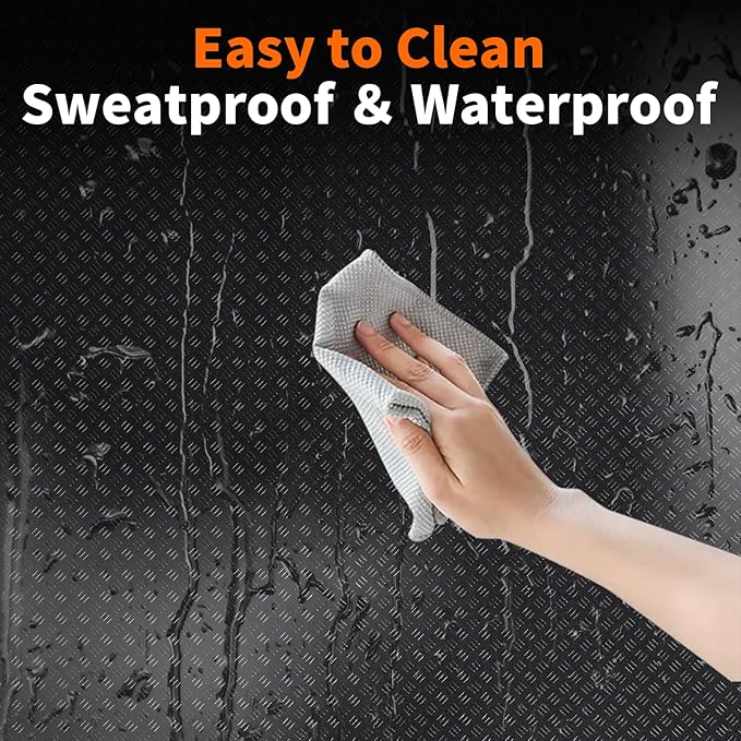 2PCS Bike/Rowing Machine Mat for Carpet Floors, Compatible with Peloton/Yosuda, Bike Mat for Hardwood Floors, Under-Equipment Floor Pad for Carpet, Indoor Stationary Cycling, Noise & Shock Absorption