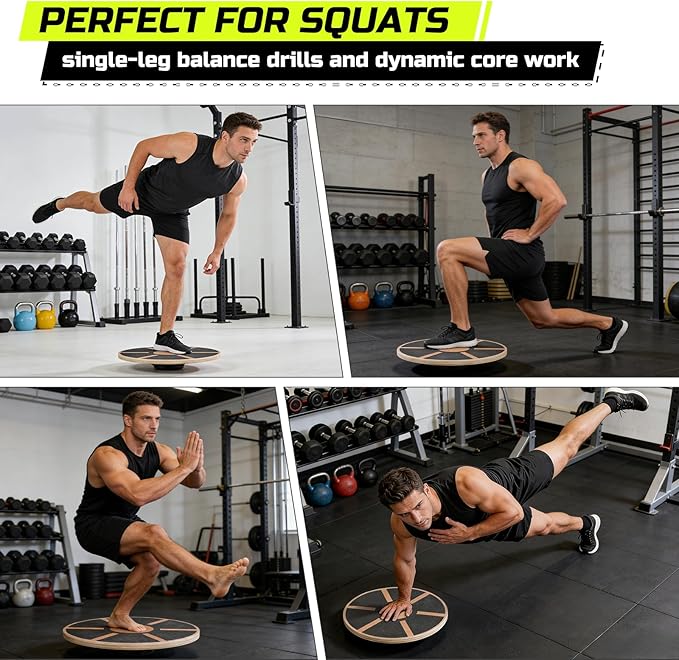 Wobble Aerobic Step Platform Balance Board with Non-skid Tpr Bump Surface, 360 Rotation for Stability Training, Versatile Home Gym Exercise Workout Step Aerobics Platform