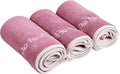 Microfiber Gym Towel Set for Men Women, Super Soft and Quick-Drying Towels for Fitness, Yoga, Cycling, Swimming (ROSEO, 3 Pack)