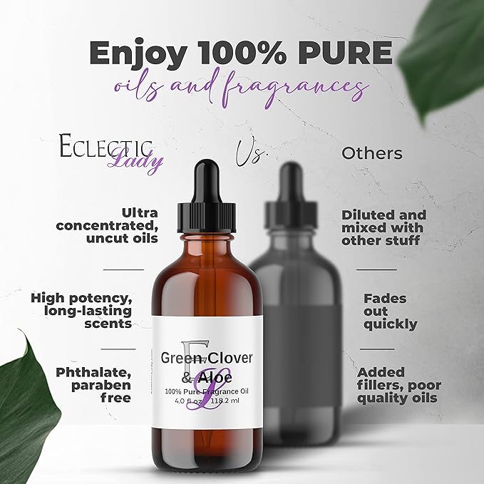 Cucumber Mint Massage Oil, 4 oz, With Sweet Almond Oil and Jojoba Oil, Preservative Free, Perfect for Aromatherapy and Relaxation