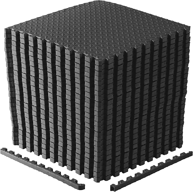 CAP Puzzle Exercise Mats | 1” Thick EVA Interlocking Foam Tiles for Home Gym Flooring | Multiple Options