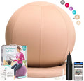 ProBalanceΩ Ball Chair, Yoga Ball Chair Exercise Ball Chair with Slipcover and Base for Home Office Desk, Birthing & Pregnancy, Stability Ball & Balance Ball Seat to Relieve Back Pain, Multiple color size