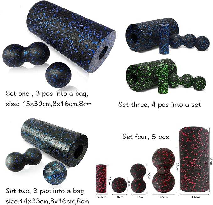 Round Foam Roller Balance Lightweight Pilates Column Roller for Indoor Sports, Bodybuilding, Workout, 15cmx30cm