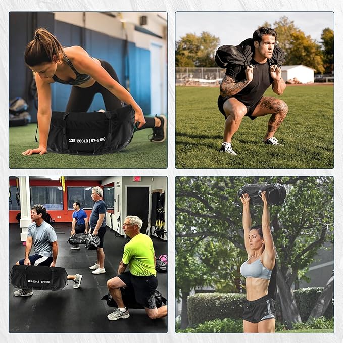 Adjustable Sand Bags for Working Out,Sandbags for Workout for Yoga, Strength Training and Full-Body Workouts