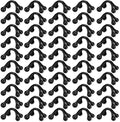TrelaCo 50 Pack Four Point Massage Tools Christmas for Employees Gift White Elephant Gift 4 Legged Massage Knobs Portable Palm Shaped Manual Back Massager Handheld(Black)