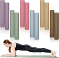 Timgle 12 Pack Yoga Mat Bulk, 4mm Thick Extra Long Sports Mat Anti Slip Tear Resistant Yoga Exercise Set for Fitness Stretching Home Workout Gym and Studio