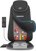 Snailax Gifts for Mom, Dad Shiatsu Back Massager with Heat & Vibration, 3D Kneading Massage Chair Pad for Pain Relief Deep Tissue, Chair Massager for Office Home Chair Use