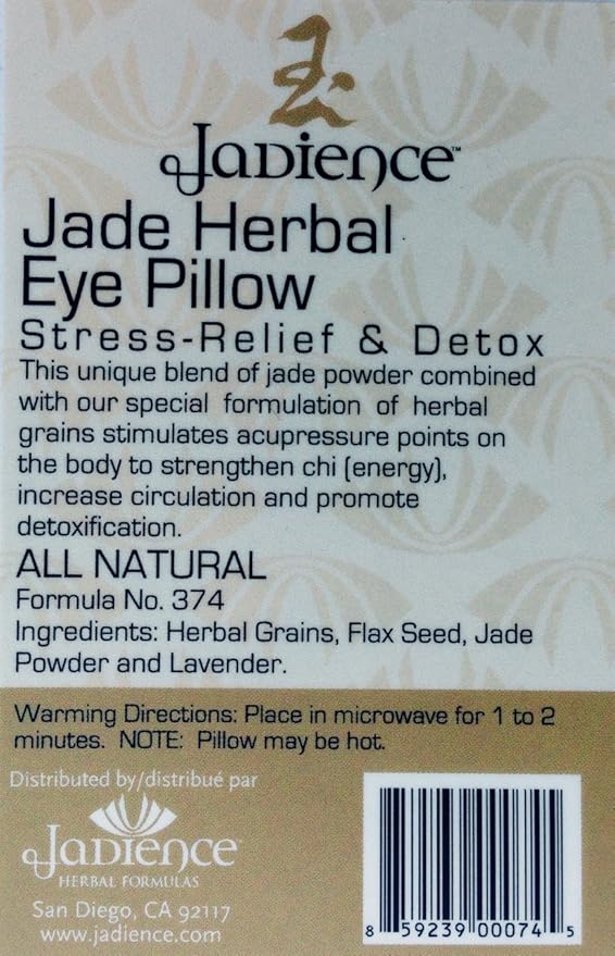 Jadience Lavender Eye Mask - Gold: Soothing Eye Pillow for Stress & Tired Eyes! | Perfect Yoga Eye Bag | Best Eye Mask for Migraines