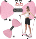 Twister, Adjustable Twisting Board for Women and Men, Home Gym Equipment Noiseless Twister, 330 lbs Load Capacity | Digital Display Tracks Time, Reps and Calories (Blue,Pink,Purple)