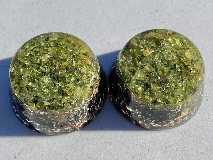 Peridot Orgone Generator Energy Accumulator 7.83Hz/432Hz/528Hz/Advance Harmonics Many Beautiful Ingredients! (Peridot)