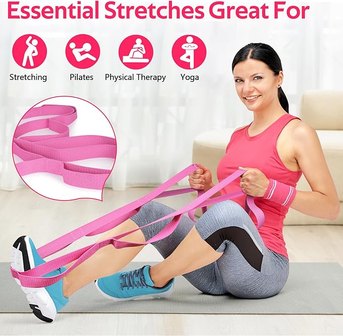 WALITO Home Pilates Kit for Women,Pilates Ring Set with Magic Circle,Resistance Bands,Figure 8 Workout Bands,Mini Ball, Compact Toning Fitness Essentials Starter Set Accessories Gift
