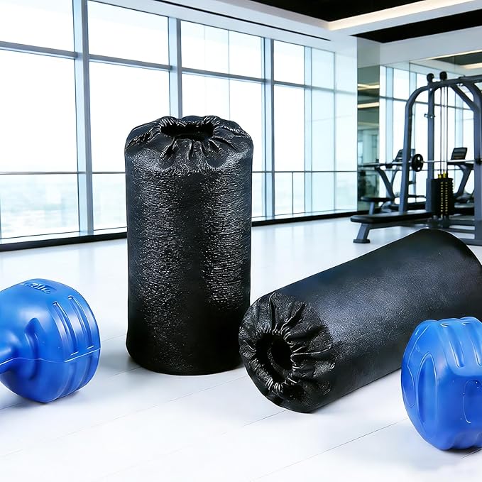 High-Density Foam Foot Roller Replacement for Gym Machines, Balanced Density Leg Extension Pad with Anti-Wobble Contact, Flexible Secure Fit for Home Gym, Rehab & Training (2 Pack)