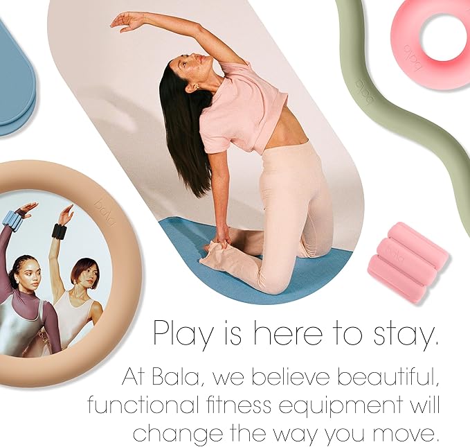 Bala Play Mat Towel, Sage - Non-Slip Absorbent Gym Towels Designed for Sweat, Hot Yoga, Pilates & Core Training Workouts - Fitness & Exercise Gear Essentials for Working Out - Men & Women