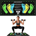 31.5'' X 13.8'' Non-Slip Squat Mat with Foot Position, Pro-Grade Exercise Mat Great for Squats, Leg and Lunges, Improving Muscle Activation, Versatility and Safety, Ideal for Home Fitness Enthusiasts